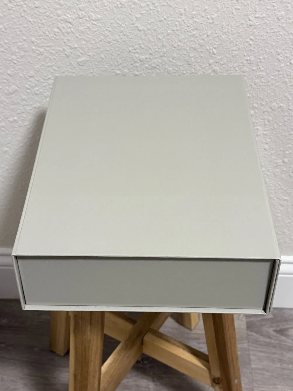 HAY Denmark Minimalist Grey Box Medium Magnetic Storage Organizer EUC